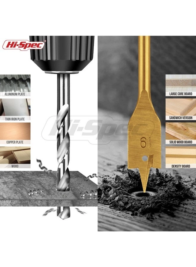 Hole Saws - 21pc + Brad Points + Spade Drill Bit