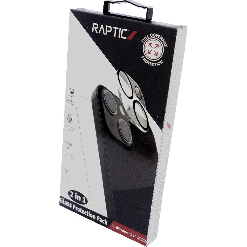 Clear Tempered Glass Screen Protector + Camera Lens Protector for iPhone 14 Pro