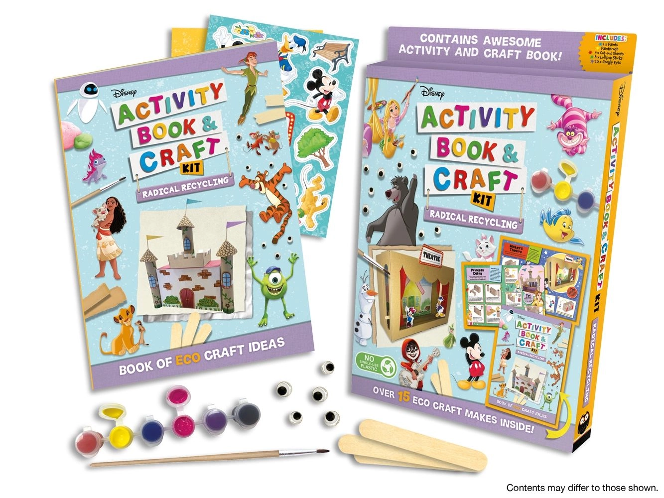 Disney Activity Book & Craft Kit Radical Recycling - 4+ years