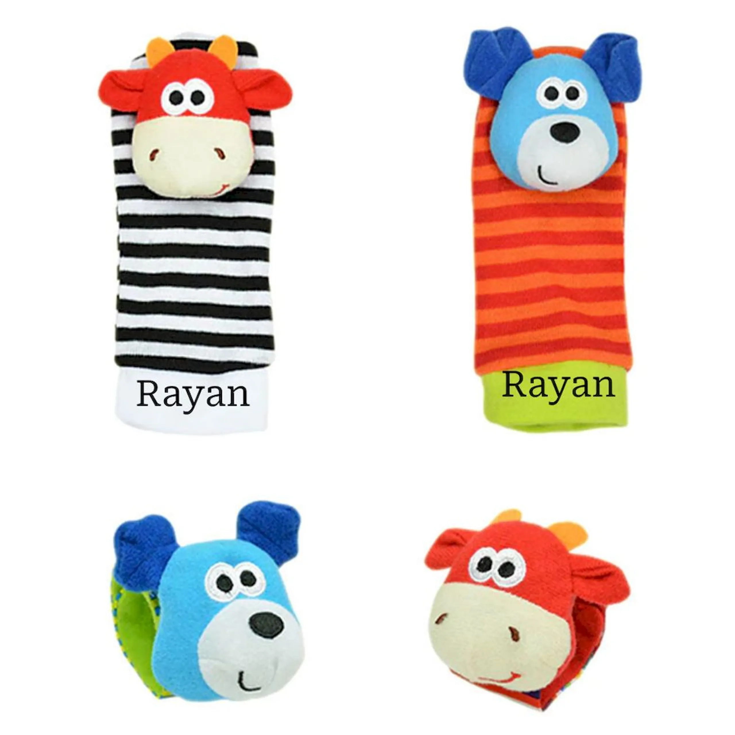 Factory Price Personalized Wrist Rattle And Foot Finder - Suitable for 0 month & above Fox And Deer