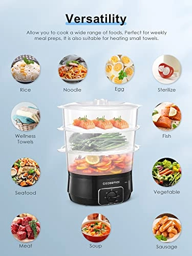 Electric Food Steamer - 13.7 Quarts