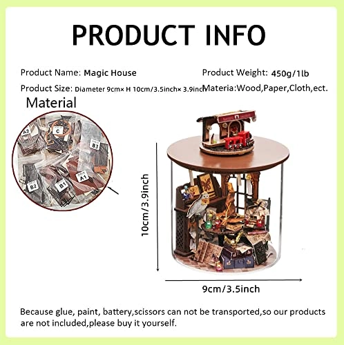 Miniature Dollhouse Kit - Dark magic mixed with gothic 1：24