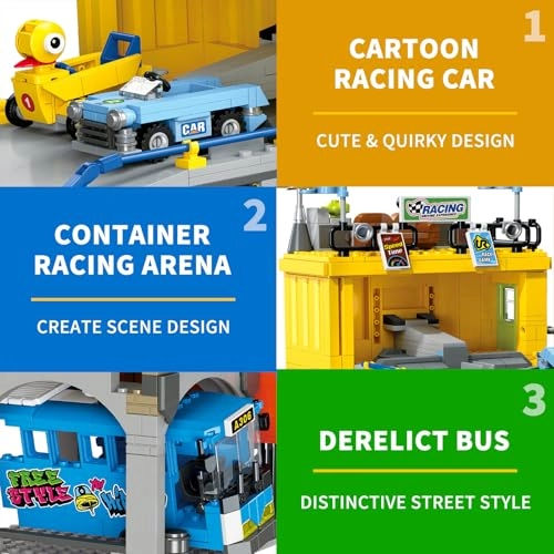City Street Ramp Racing Building Set - 678 pcs