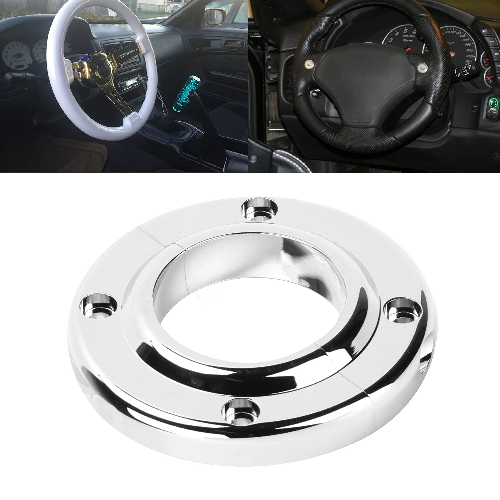 Steering Column Floor Mount - 2inch Polished