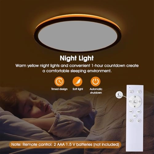 LED Ceiling Light - 3000-6500K Dimmable