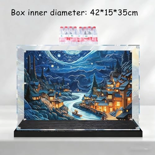 Acrylic Display Case - Compatible with 21333 42 x 15 x 35 cm