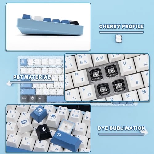 PBT Keycaps - 129 Keys Cherry Profile