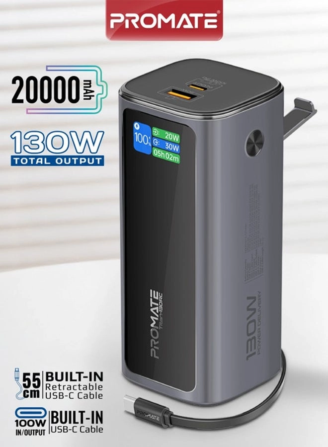 Promate Titan-130 - 20000mAh 130W