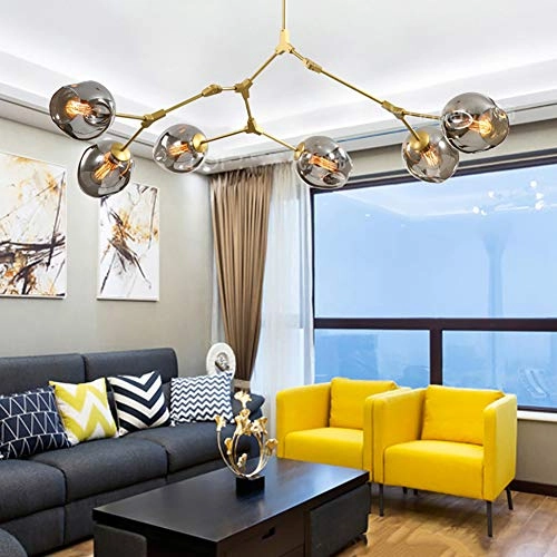 E27 Minimalist Bubble Ball Glass Chandelier
