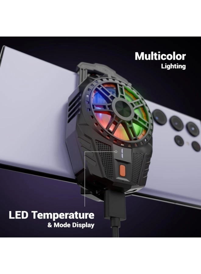 Mobile Cooling Fan - USB Powered RGB + Retractable Shooting Game Controller - Sensitive Triggers Adjustable