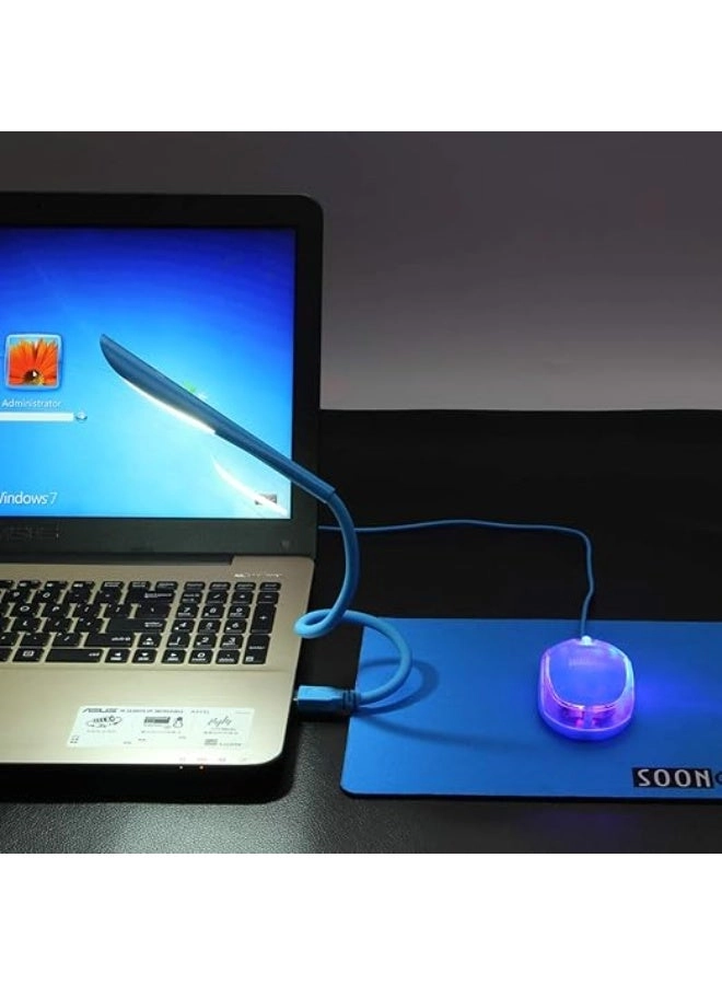Mini Mouse Pad + Kids Mouse + USB LED Light