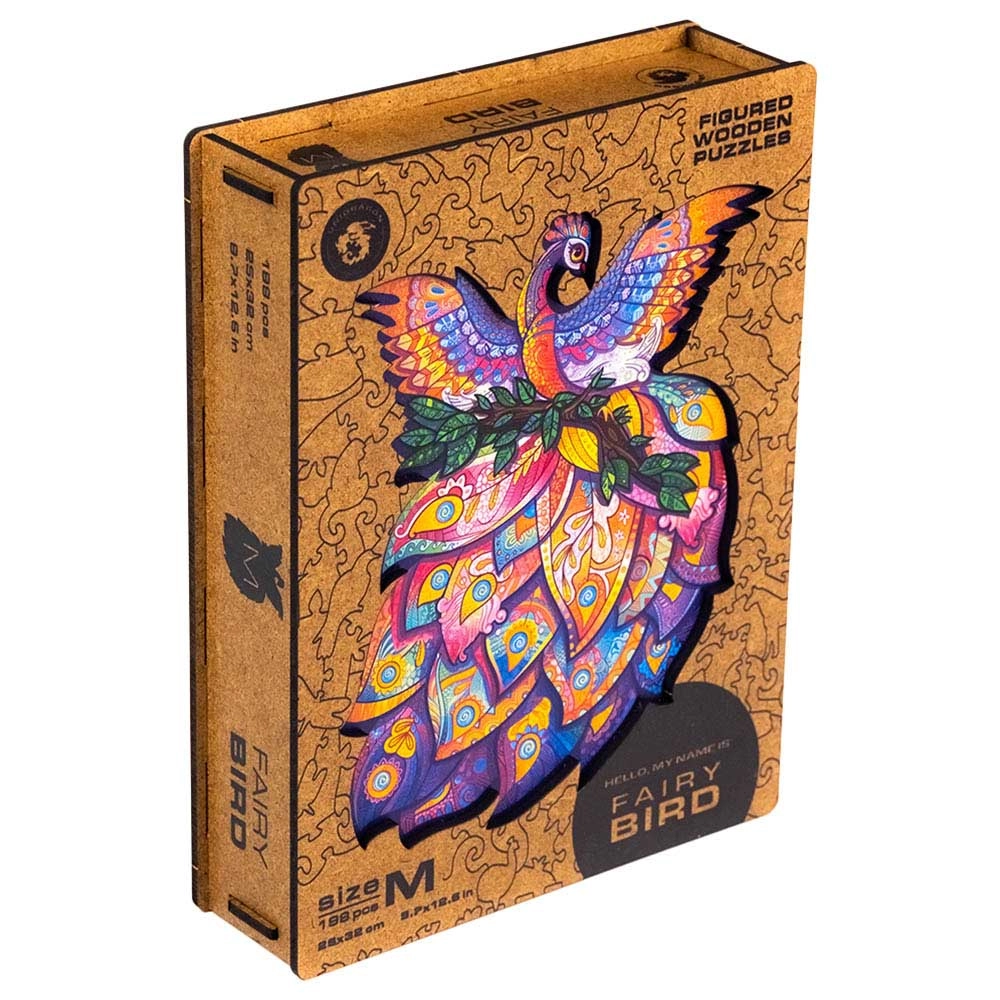 Unidragon Fairy Bird Wooden Puzzle (4107390-BIRD_M) - 198 pcs
