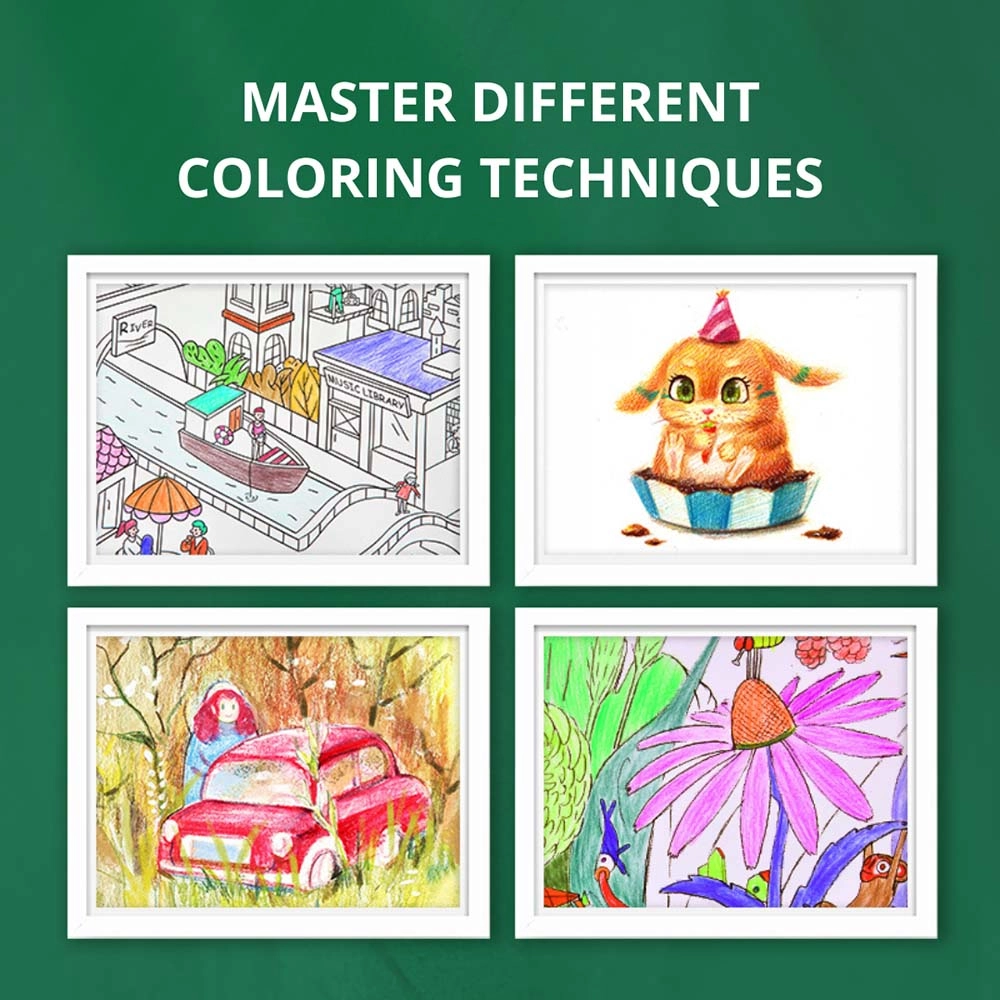 Vibrant Coloring Pencils - 48