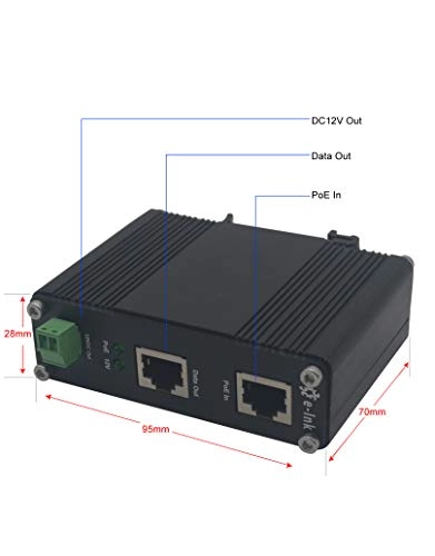 LNK-INS301-12V - 12VDC 20W 1 x RJ-45 IEEE802.3af/at Gigabit 30W Input