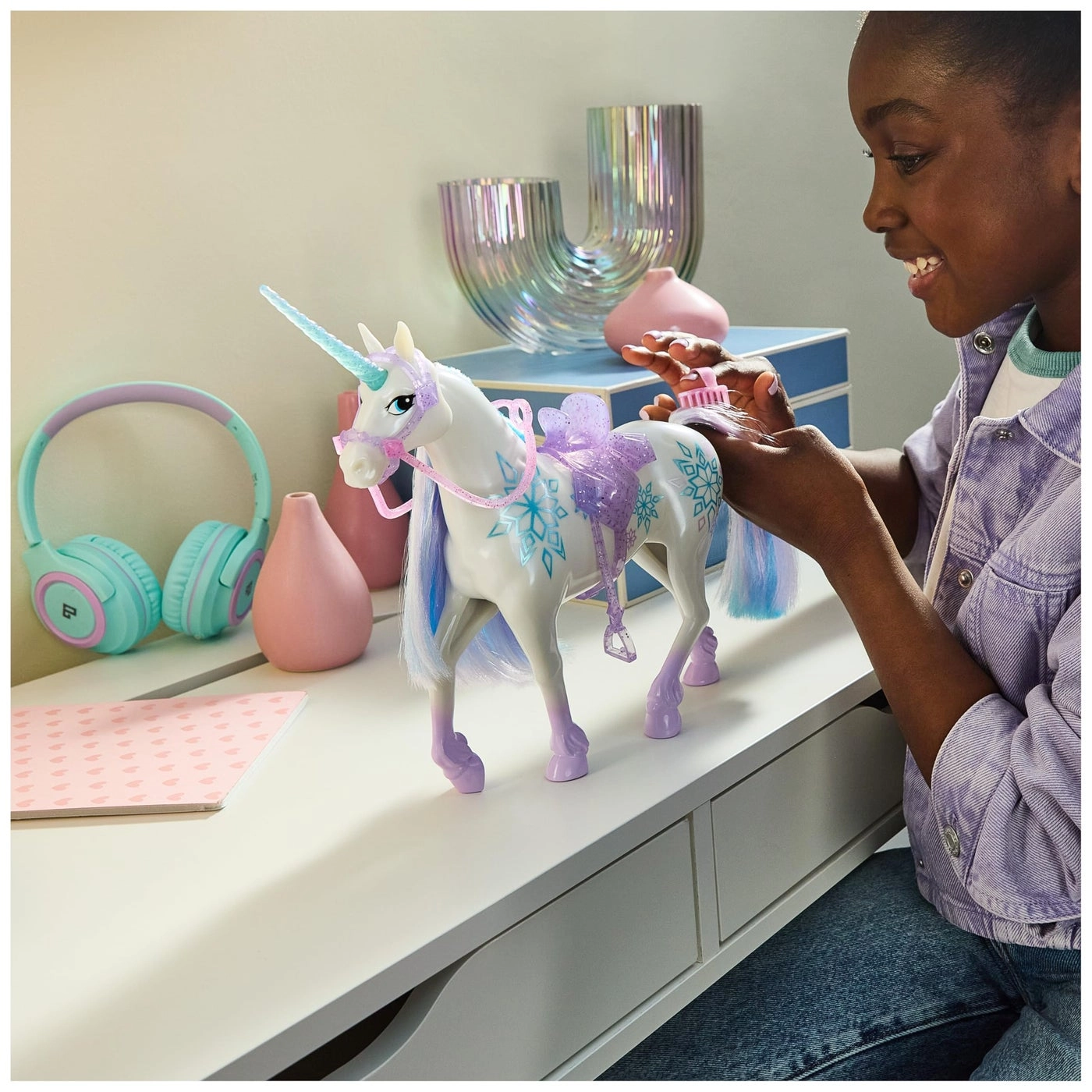 Glacier Unicorn - 11 Power of Friendship Removable Saddle Removable Bridle