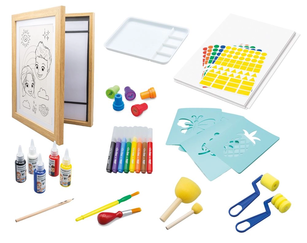 My First Drawings - 8 round-tip markers 2 brushes