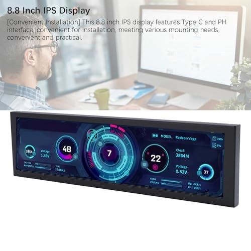PC Temperature Display - 1920x480 8.8 Inch