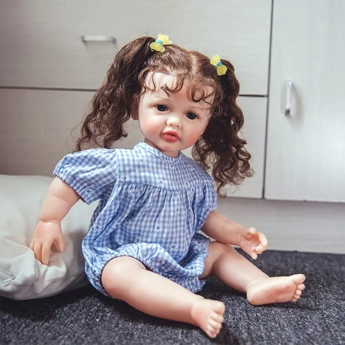 Reborn Doll - 22 Inches (55 cm) Vinyl Girl Sleeping Ages 3+