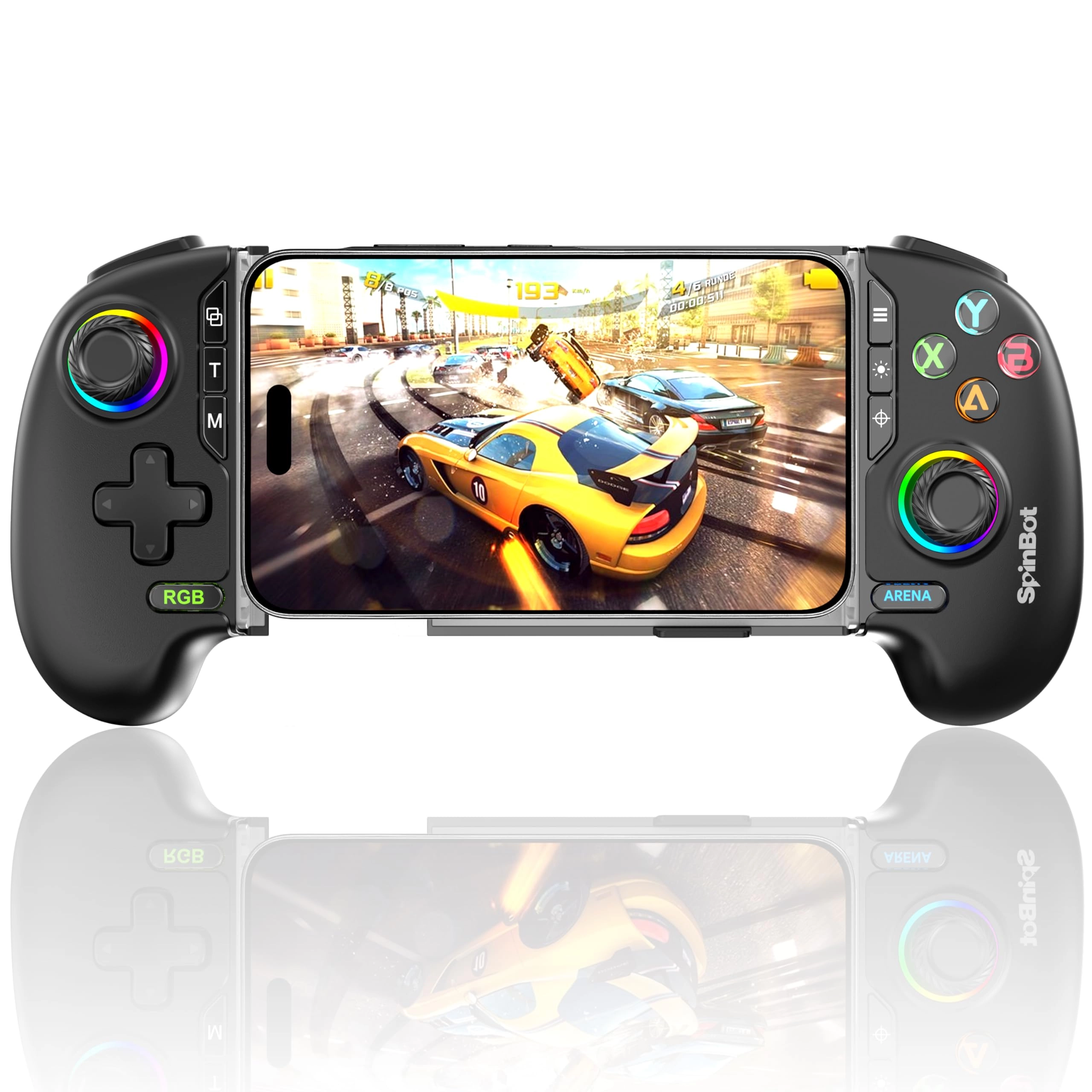 SpinBot Arcade Gamepad - Black Android IOS Windows