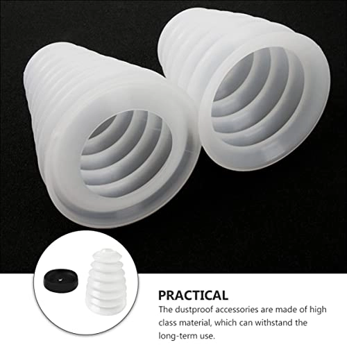Drill Collector Cover - 4 Pcs Silicone White