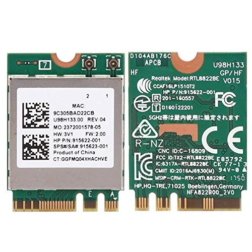 RTL8822BE - 2.4G/5G M.2 WLAN