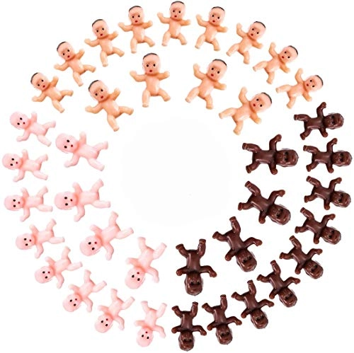 Mini Plastic Babies Doll - 60 Pieces Baby Shower