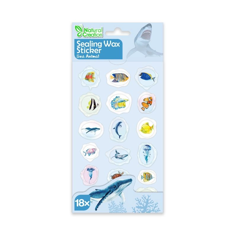 Avenir Sea Animal Activity Sticker Book 18 pcs