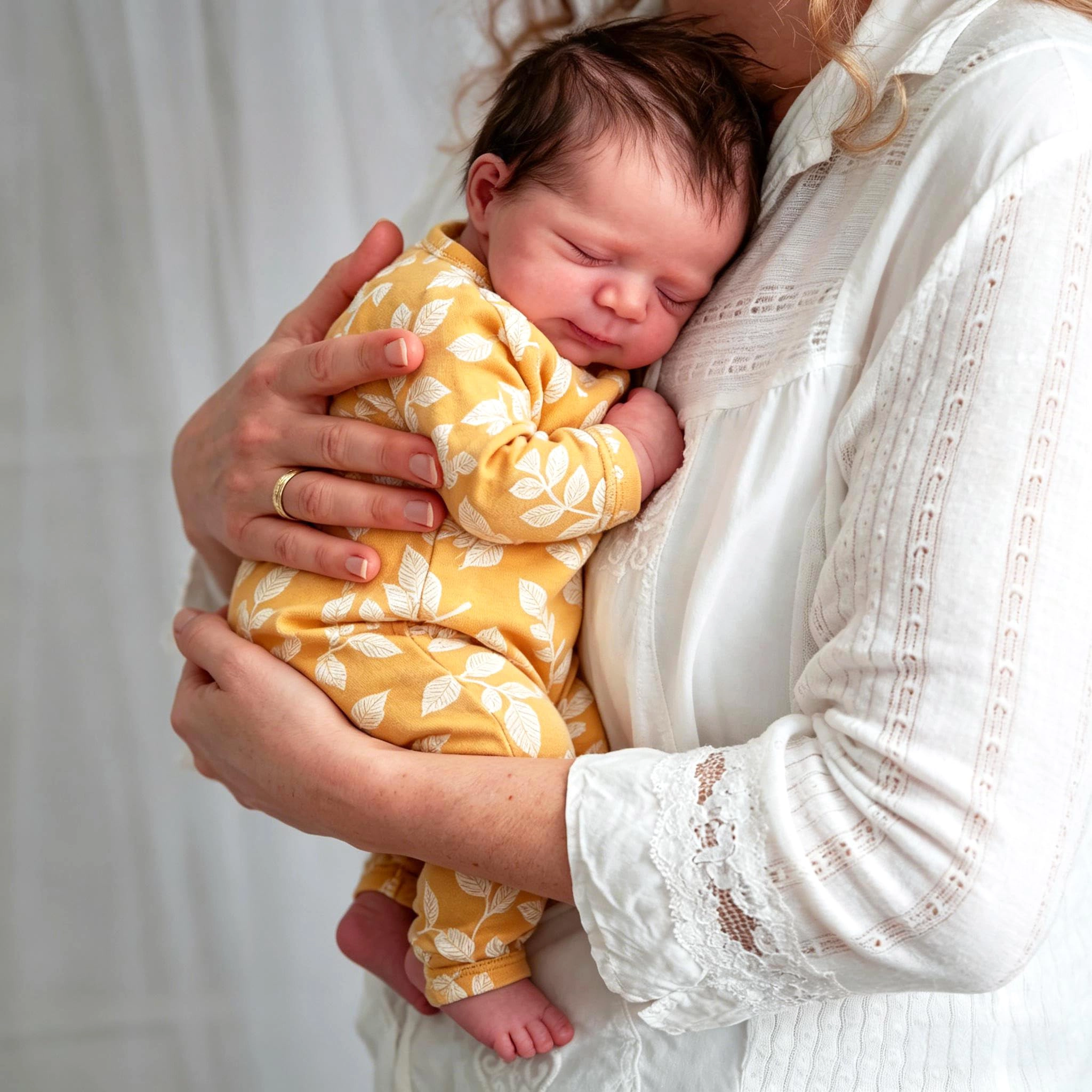 Anano Reborn Baby Doll - 19 inch Full silicone vinyl Girl Ages 3+
