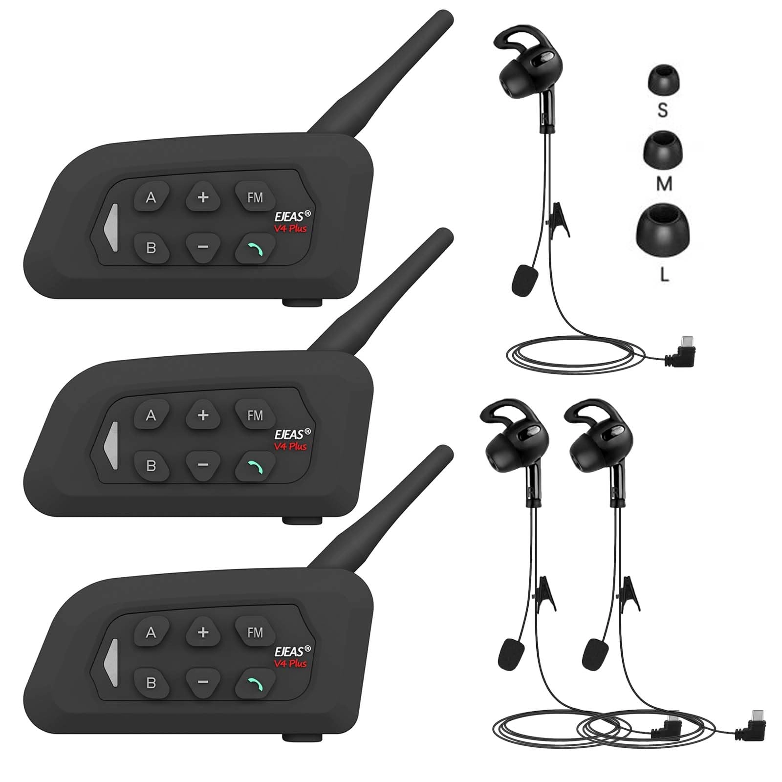 GaiRen V4 Plus Wireless Headset 3 Pack