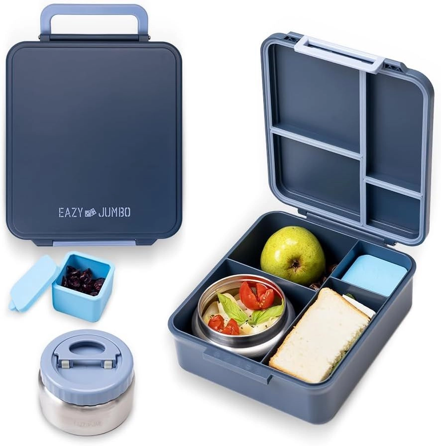 Eazy Kids Jumbo Bento Lunch Box - 1720ml 250ml 60ml