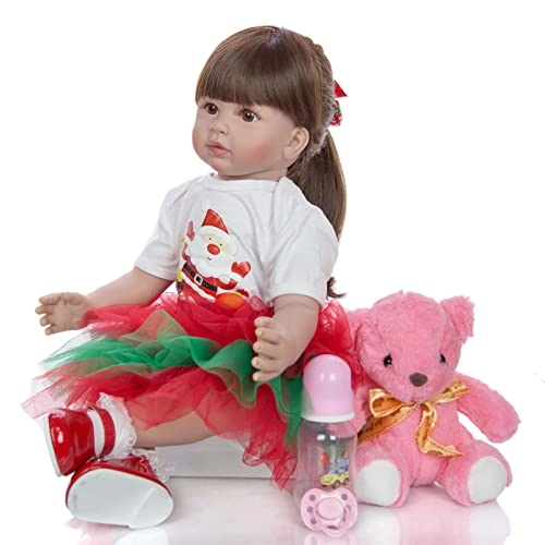 Rebirth Baby Doll - 48cm/58cm Silicone Limbs Cloth Body Panda Clothes Gift Set