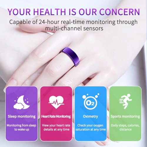 Smart Ring - Heart Rate Monitor Sleep Tracker IP67 Waterproof