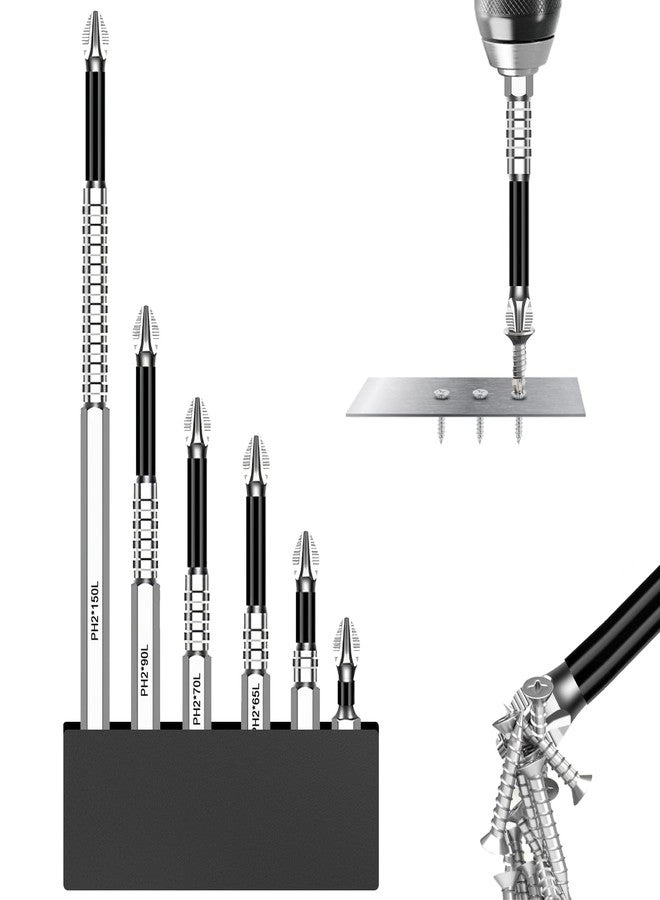 CoolShef Screwdriver Bit Set - 6Pcs PH2 Alloy Steel