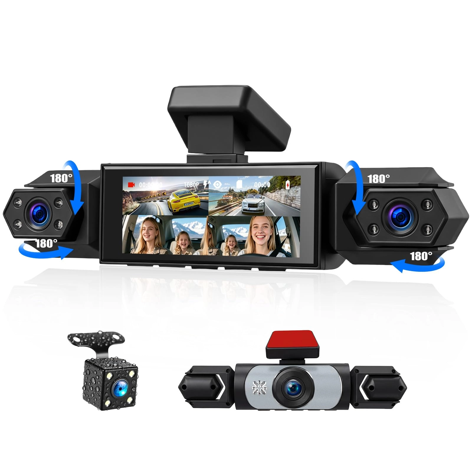 GOHHDL 4 Channel Dash Cam - 1080P