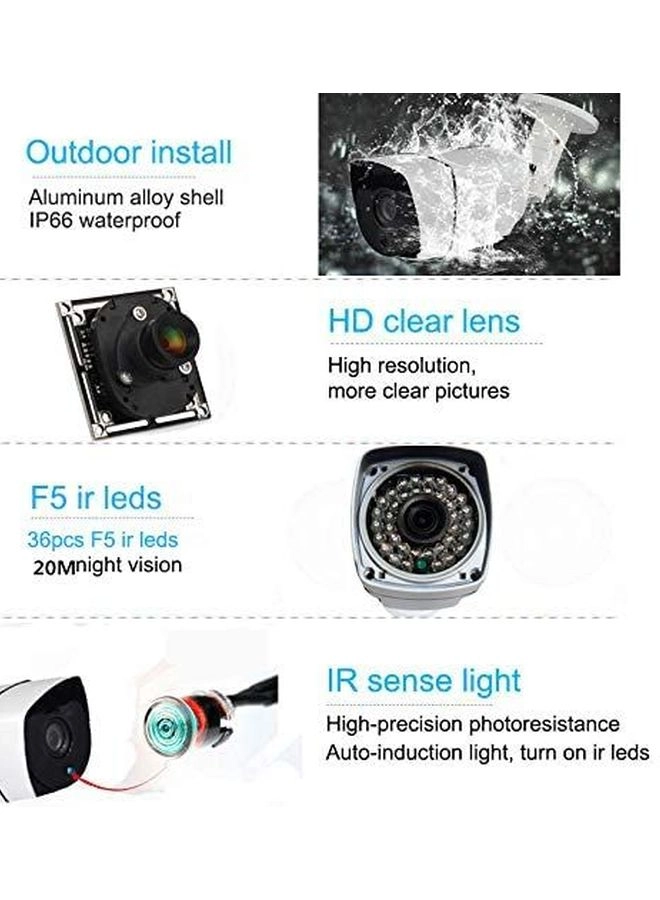 8CH-Wifi-NVR + Bullet Camera - 8 8 channels 2 MP