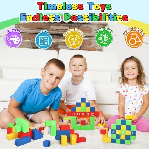 Magnetic Blocks - 3 years and up 18 pieces