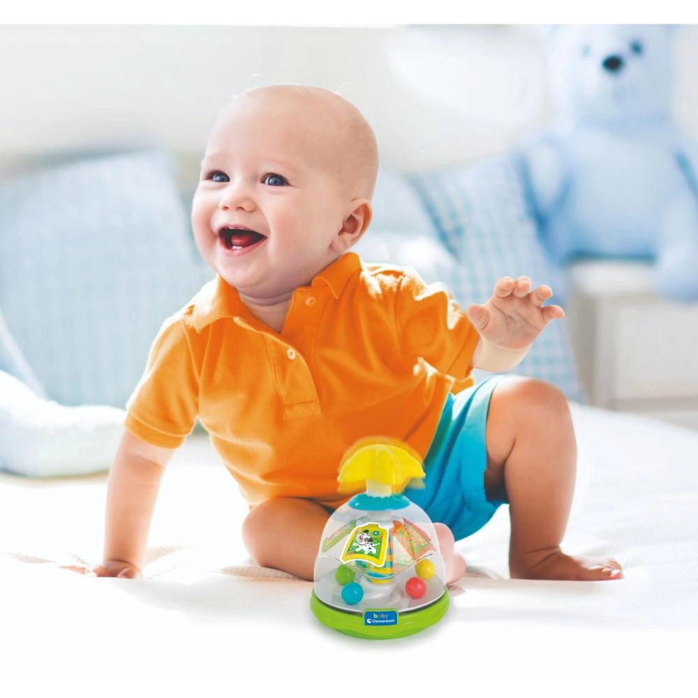 Baby Happy Animals Spinning Top - Suitable for 9 Months & Above.