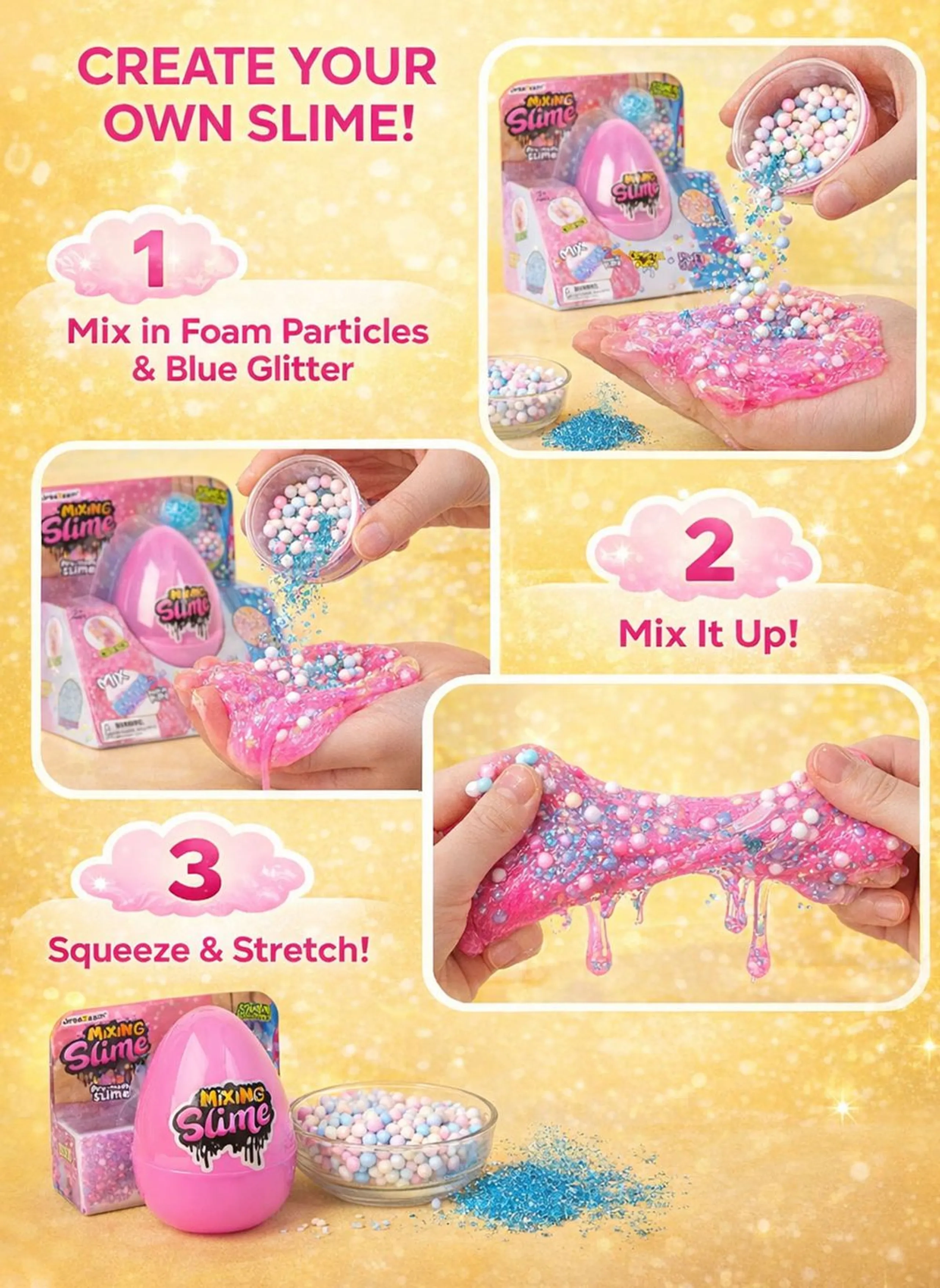 Mixing Slime Egg - Puff Slime Crystal Putty 3+ years