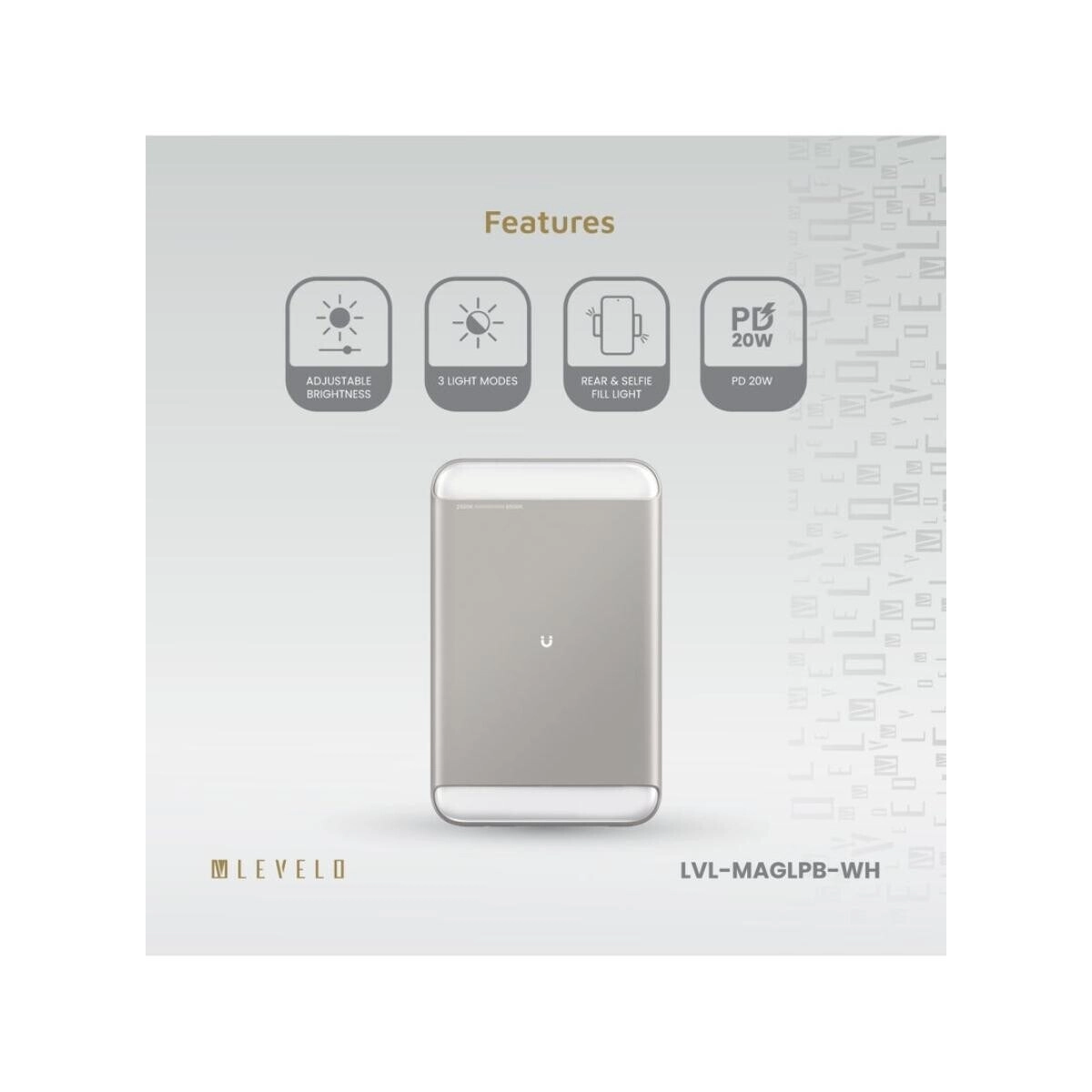 MagLight - 8000mAh 20W Wireless charging