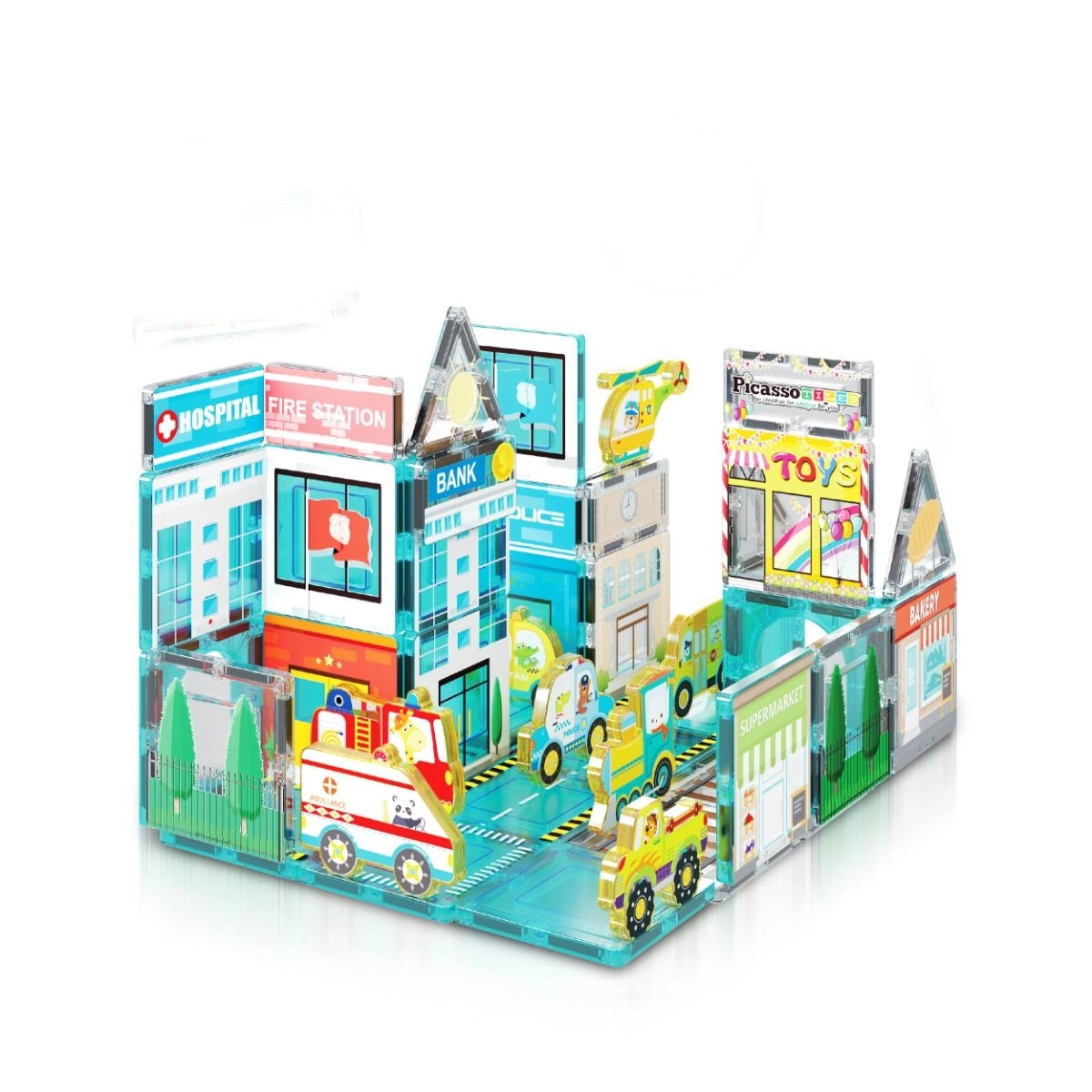 Magnetic 3D Metro City - 50 pcs