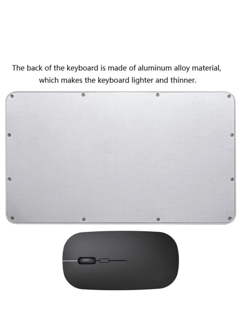 Ultra-Slim Bluetooth Keyboard + Bluetooth Mouse