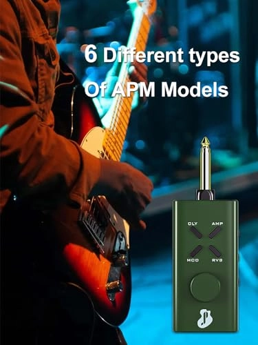 Guitar Headphone Amp - USB Rechargable 24 Guitar Effects