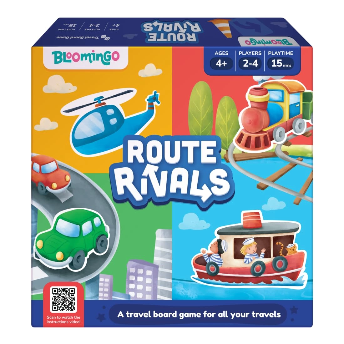 Bloomingo Route Rivals - Road, Rail, Water