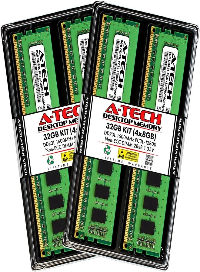 DDR3/DDR3L - 32GB 1600MHz 240-Pin DIMM