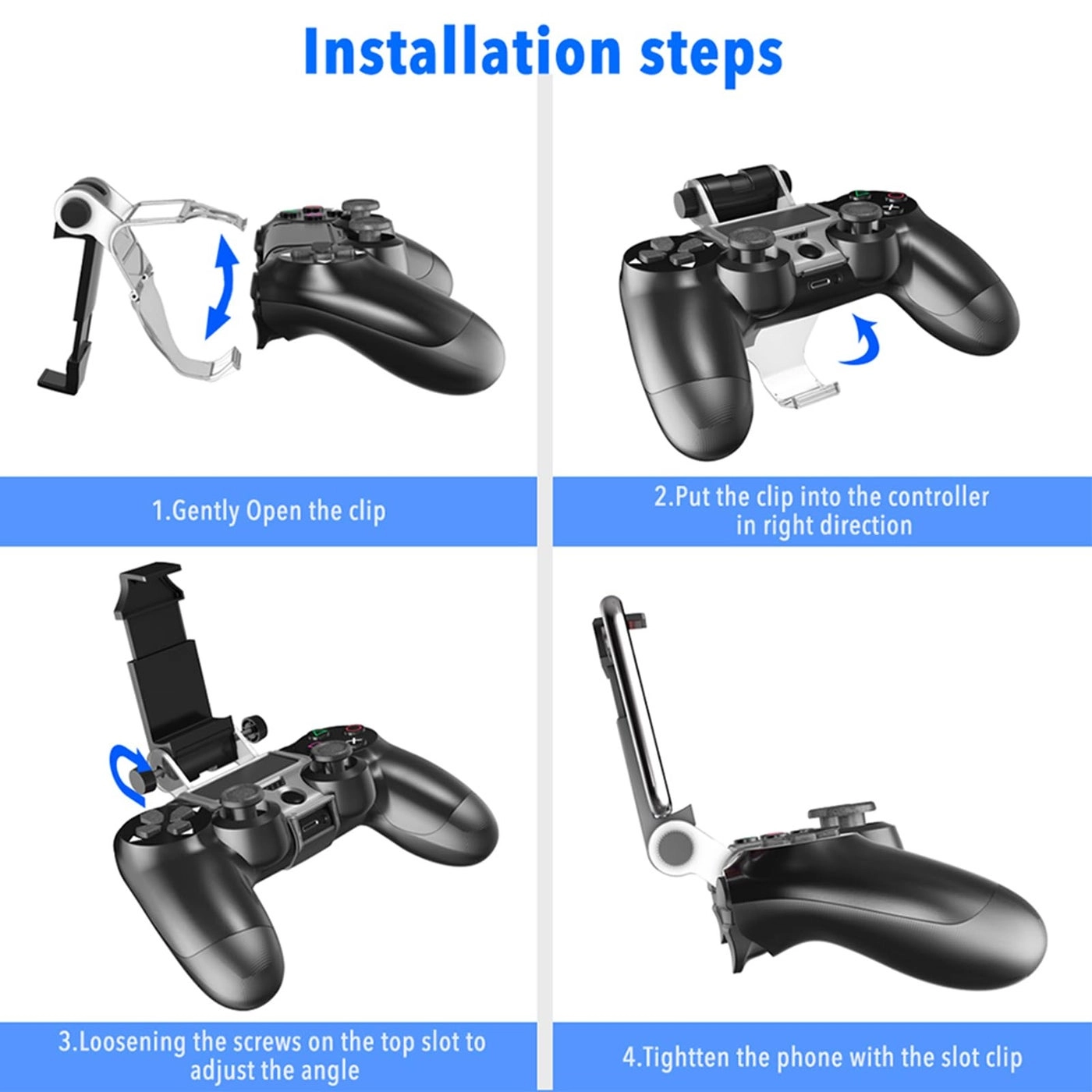 Game Controller Holder - OTG Data Cable Sony PS4