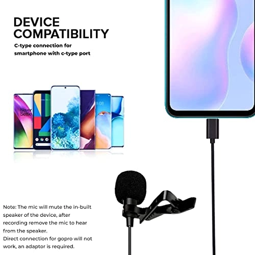 Lavalier Clip-on 3.5mm-Mini-Jack Microphone