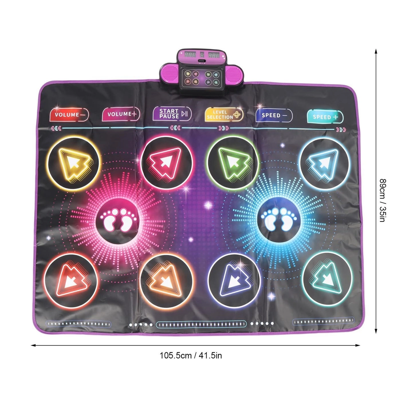 7g0gmapcqx - 41.5 x 35 Inch 2 Player Dance Mat