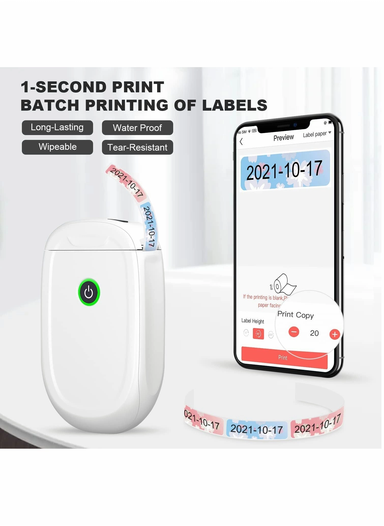 WP9510 - Thermal Printing 40x12 mm