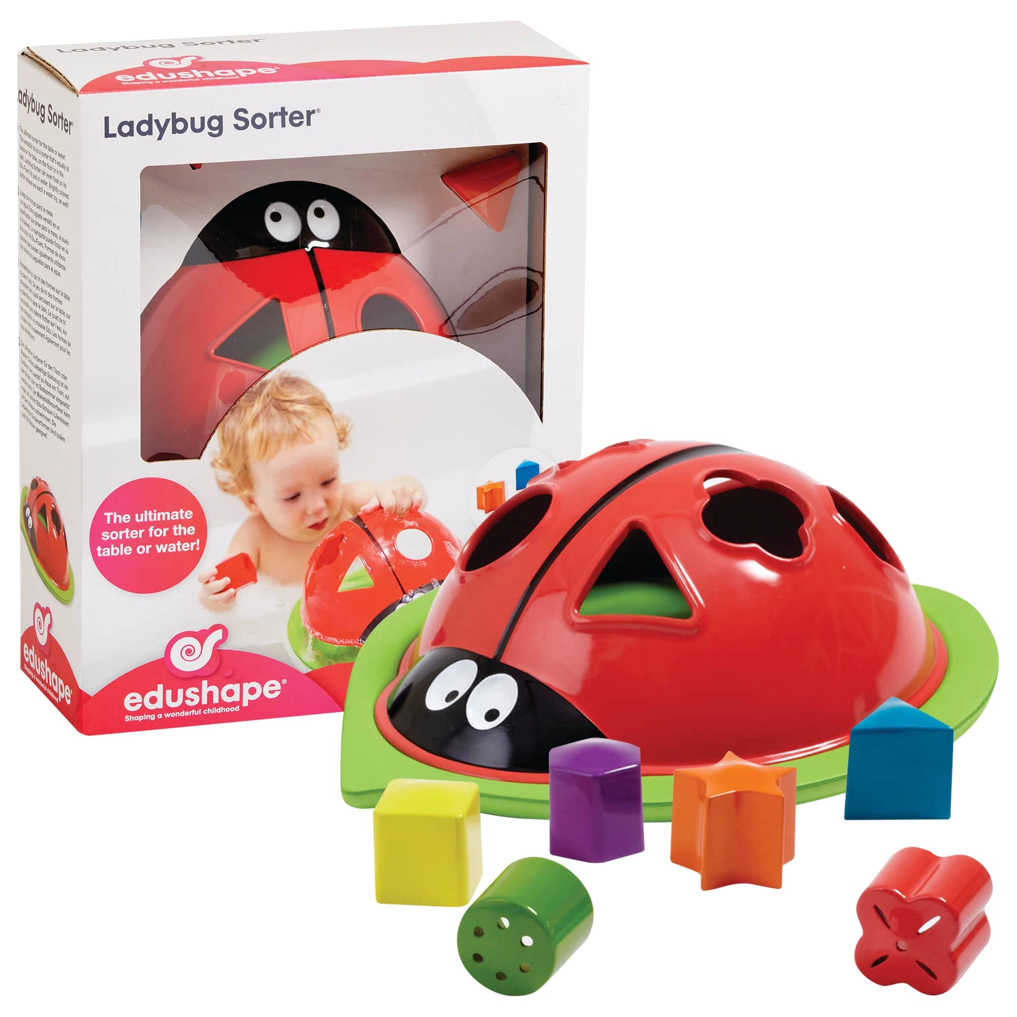 Edushape Ladybug Sorter - Sorting Bathtub Toys 1-3