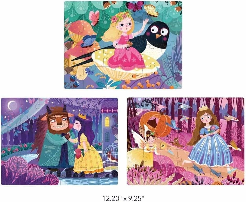 Princess Girl 3-in-1 Puzzle (MD3196)